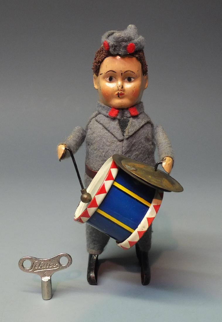 SCHUCO GERMAN 985/3 SWISS SOLDIER w/ DRUM & CYMBAL (1 of 4)