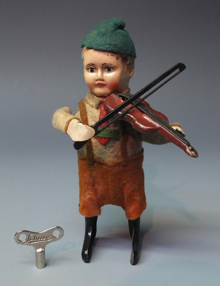 SCHUCO GERMAN 982/2 TYROLIAN BOY VIOLINIST WINDUP (1 of 4)