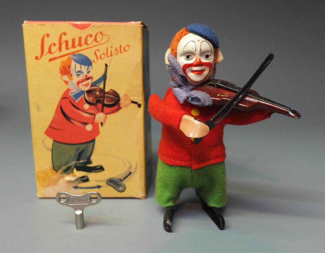 SCHUCO GERMAN 986/2 SOLISTO CLOWN VIOLINIST WINDUP & (1 of 7)