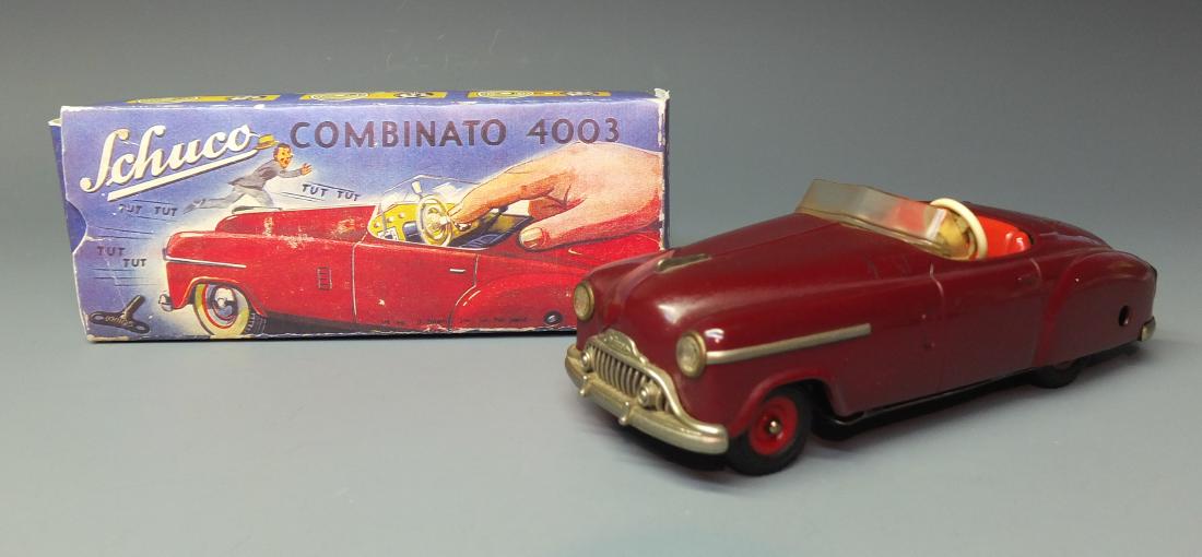 SCHUCO GERMAN 4003 COMINATO TIN WIND UP CAR & BOX (1 of 9)