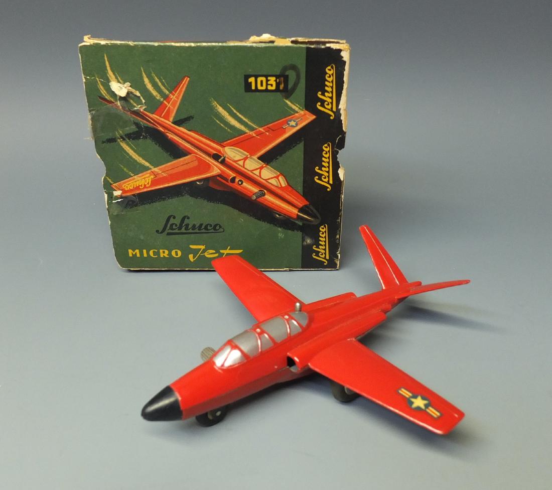 SCHUCO GERMAN 1031 MICRO JET MAGISTER WIND UP AIRPLANE (1 of 9)
