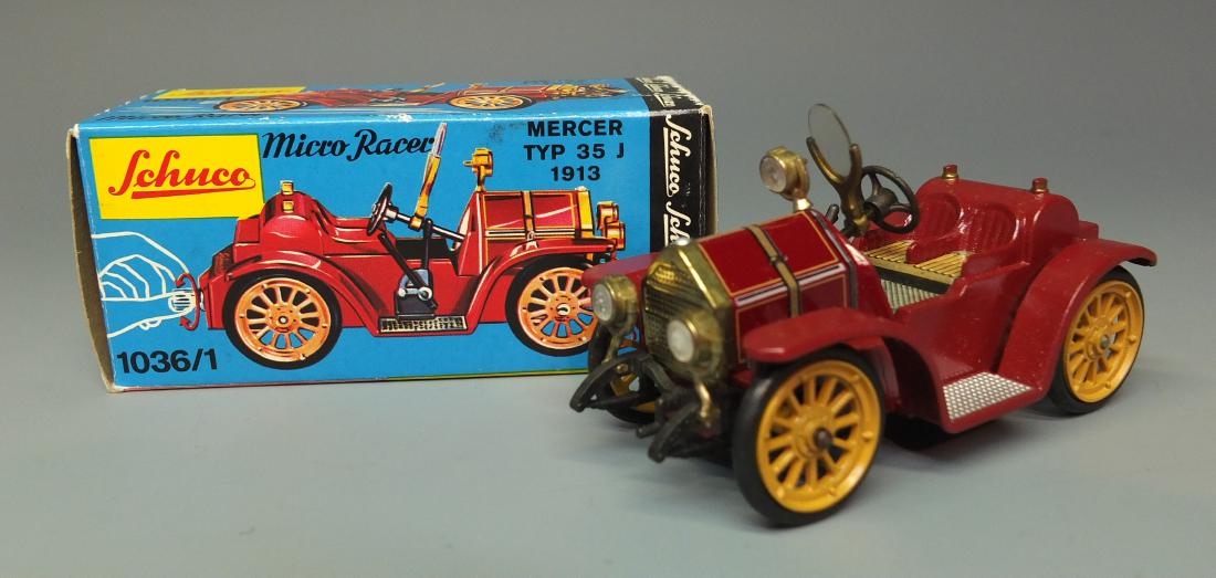 SCHUCO GERMAN 1036/1 1913 MERCER WIND UP MICRO RACER & (1 of 9)