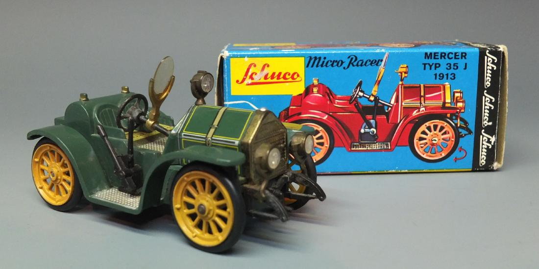 SCHUCO GERMAN 1036/1 1913 MERCER WIND UP MICRO RACER & (1 of 9)