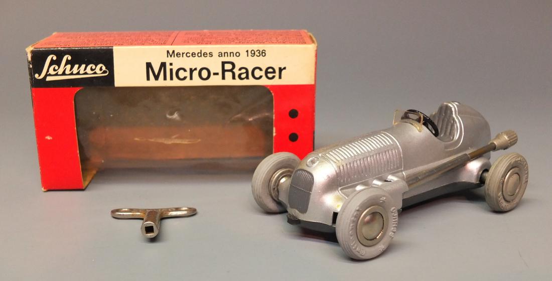 Schuco German 1043 Mercedes 2,5 L Wind Up Micro Racer &