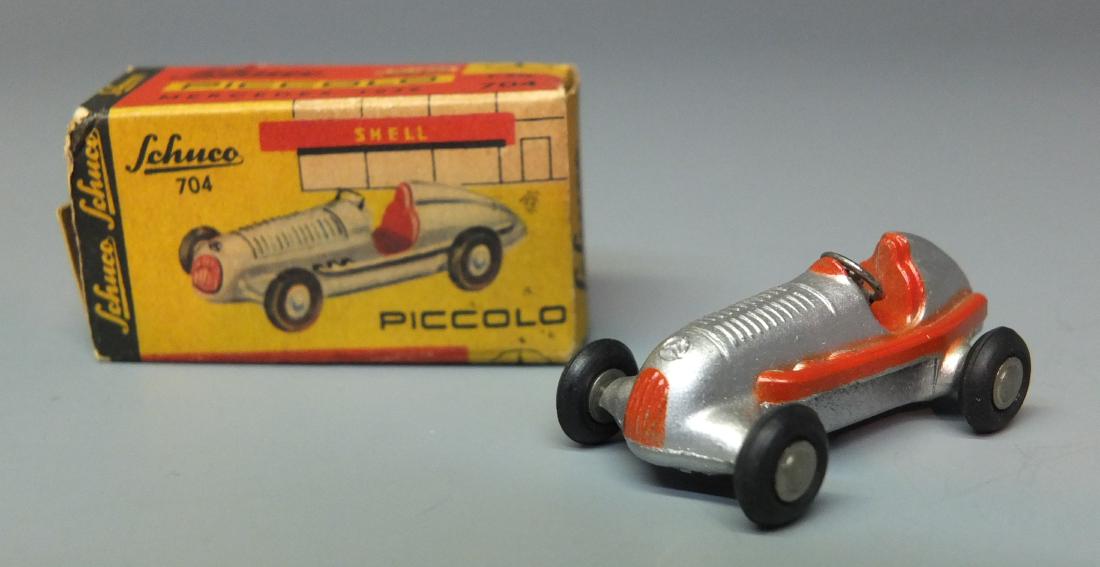 SCHUCO GERMAN 704 PICCOLO  1936 MERCEDES RACE CAR & BOX (1 of 9)