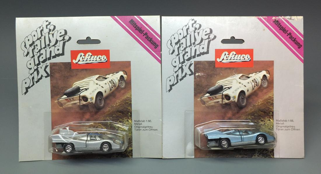 SCHUCO GERMAN 2 MODELL PORSCHE 917 RACE CARS CARDED (1 of 4)