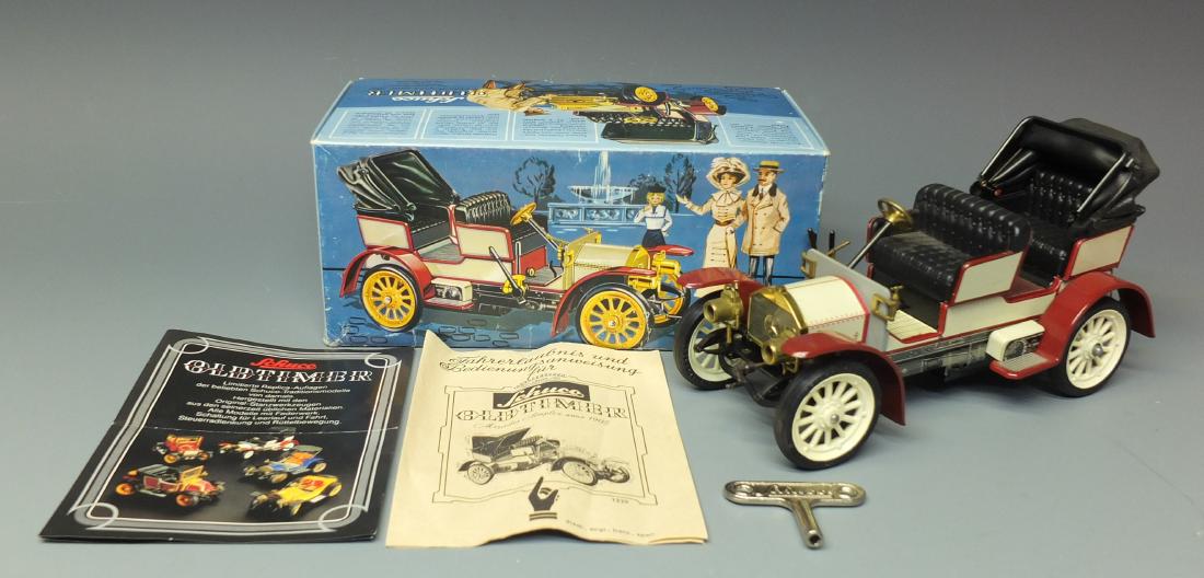 SCHUCO GERMAN 1229 OLDTIMER 1902 MERCEDES SIMPLEX CAR & (1 of 9)
