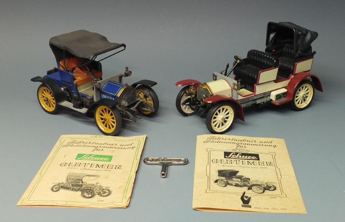 SCHUCO GERMAN LOT OF 2 OLDTIMER CARS - 1228 OPEL & 1229 (1 of 8)