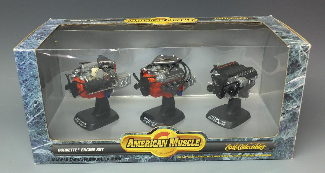 ERTL AMERICAN MUSCLE CHEVY CORVETTE 1:12 DIECAST ENGINE (1 of 3)