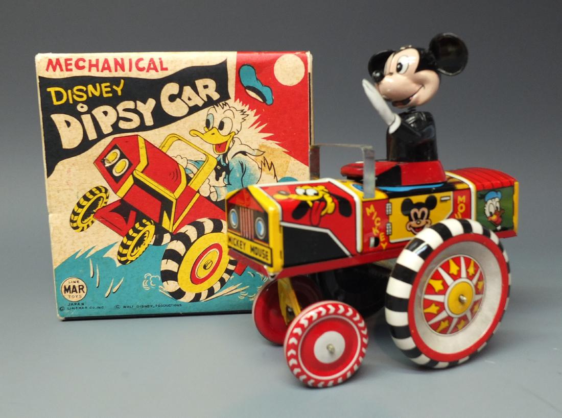 LINEMAR DISNEY MICKEY MOUSE DIPSY CAR & BOX (1 of 11)