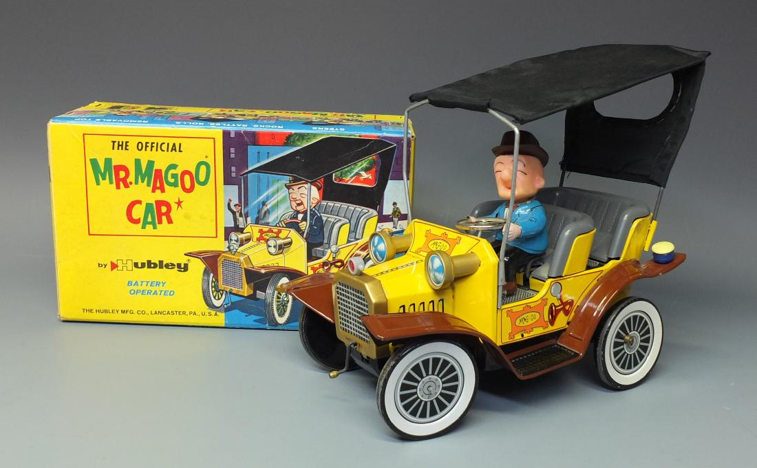 HUBLEY MR. MAGOO CAR TIN BATTERY OP & BOX (1 of 11)