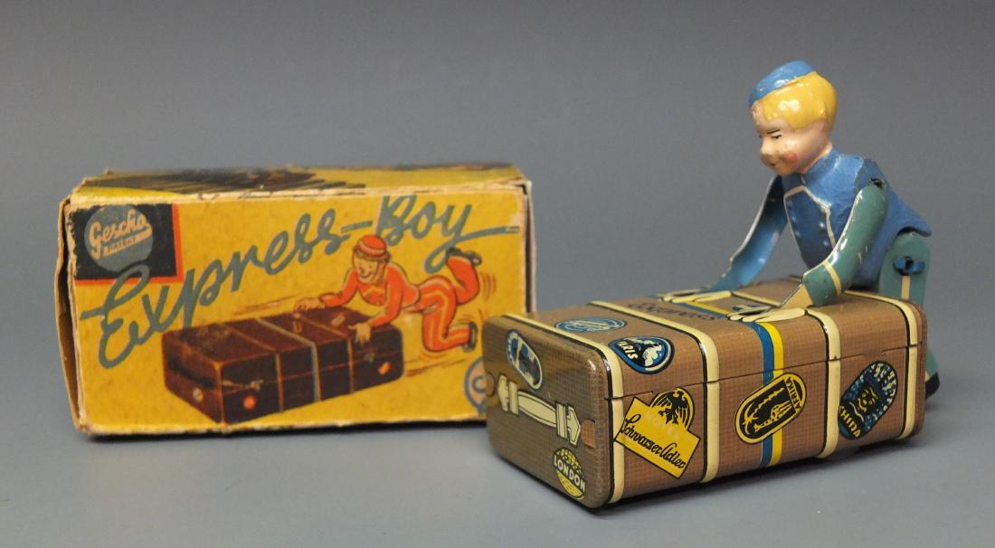 GESCHA GERMAN WIND UP EXPRESS BOY & BOX (1 of 9)