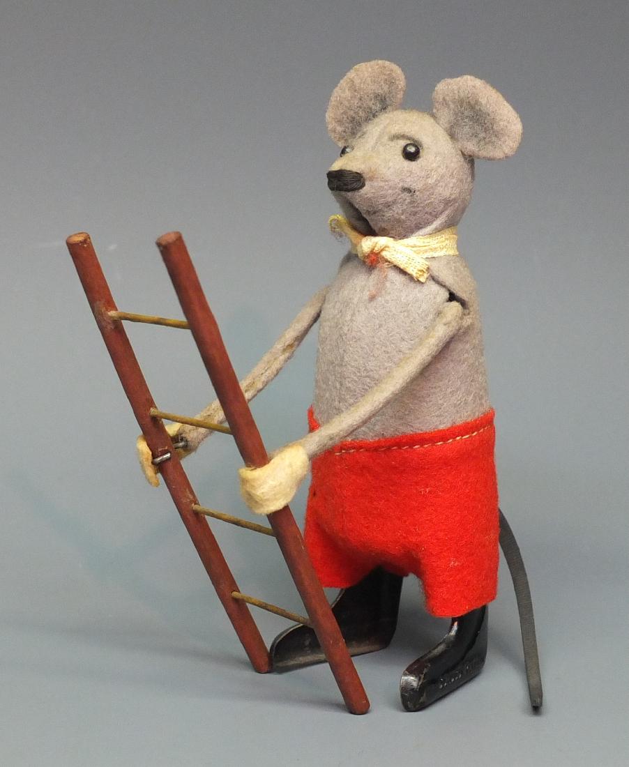 SCHUCO 959 MICKEY MOUSE WITH LADDER TIN WINDUP (1 of 5)