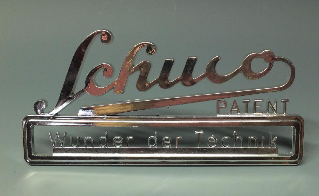 SCHUCO CHROME STORE DISPLAY SIGN (1 of 3)