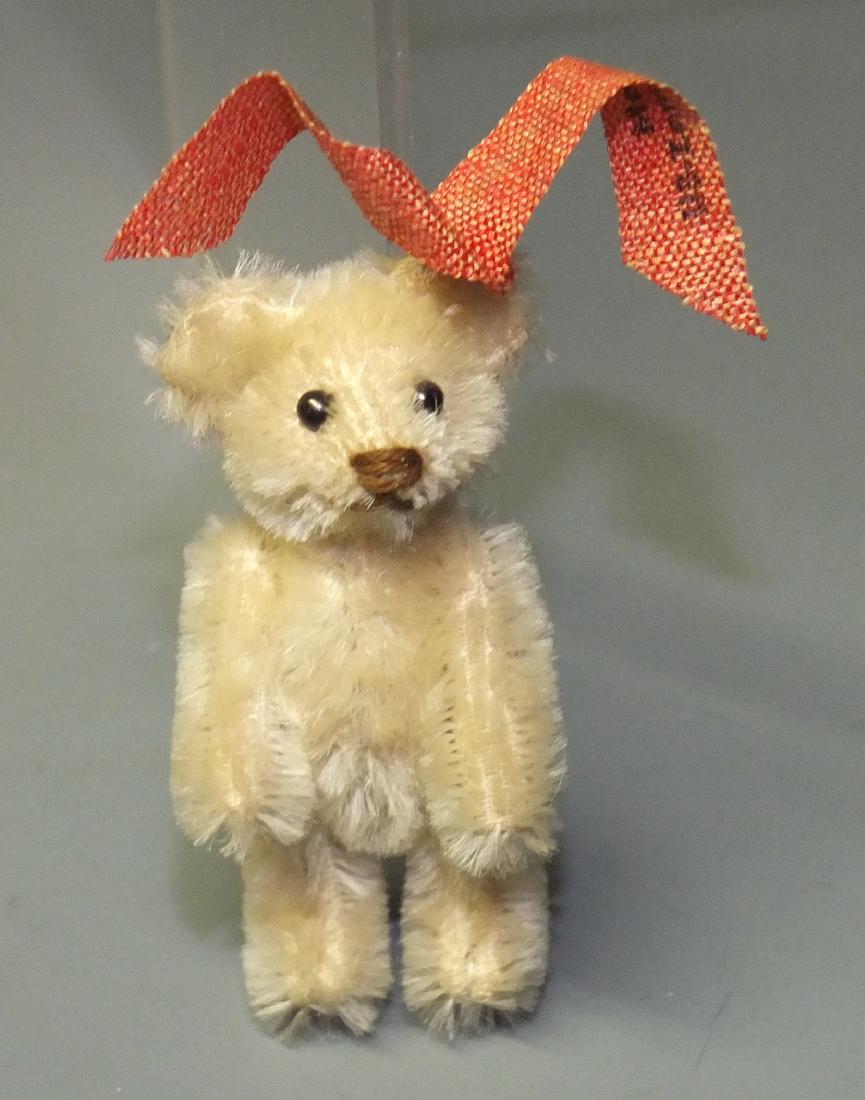RARE SCHUCO MINIATURE 2.5" WHITE TEDDY BEAR (1 of 3)