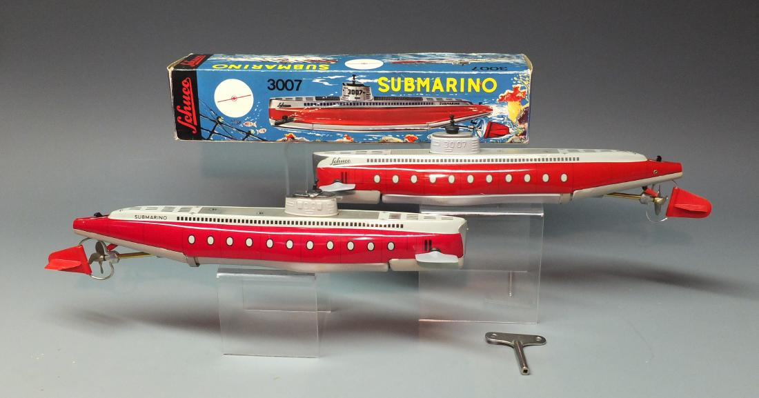 2 SCHUCO 3007 SUBMARINO WINDUP SUBMARINE & BOX (1 of 6)