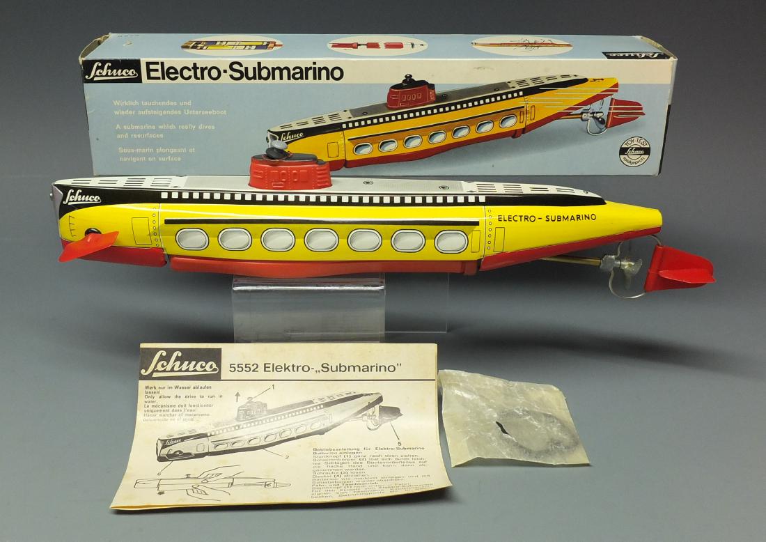 SCHUCO 5552 ELECTRO SUBMARINO SUBMARINE & BOX (1 of 11)