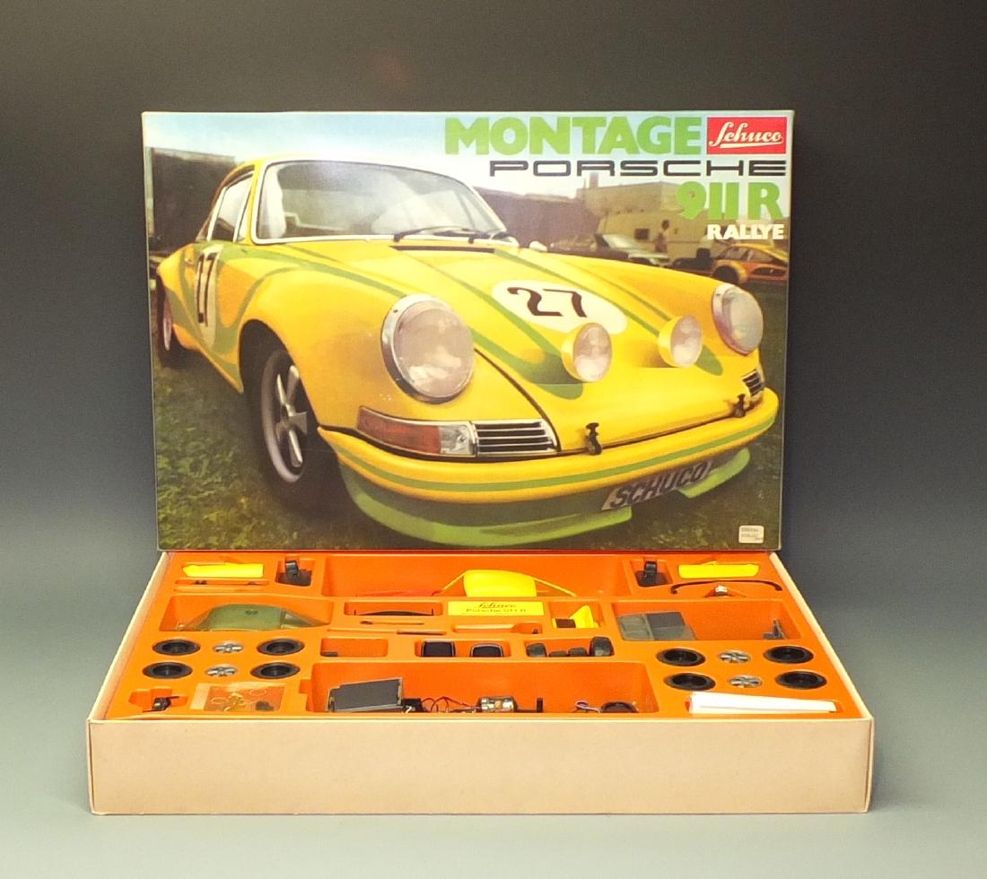 Schuco 225 294 Montage Porsche 911r Rally & Box