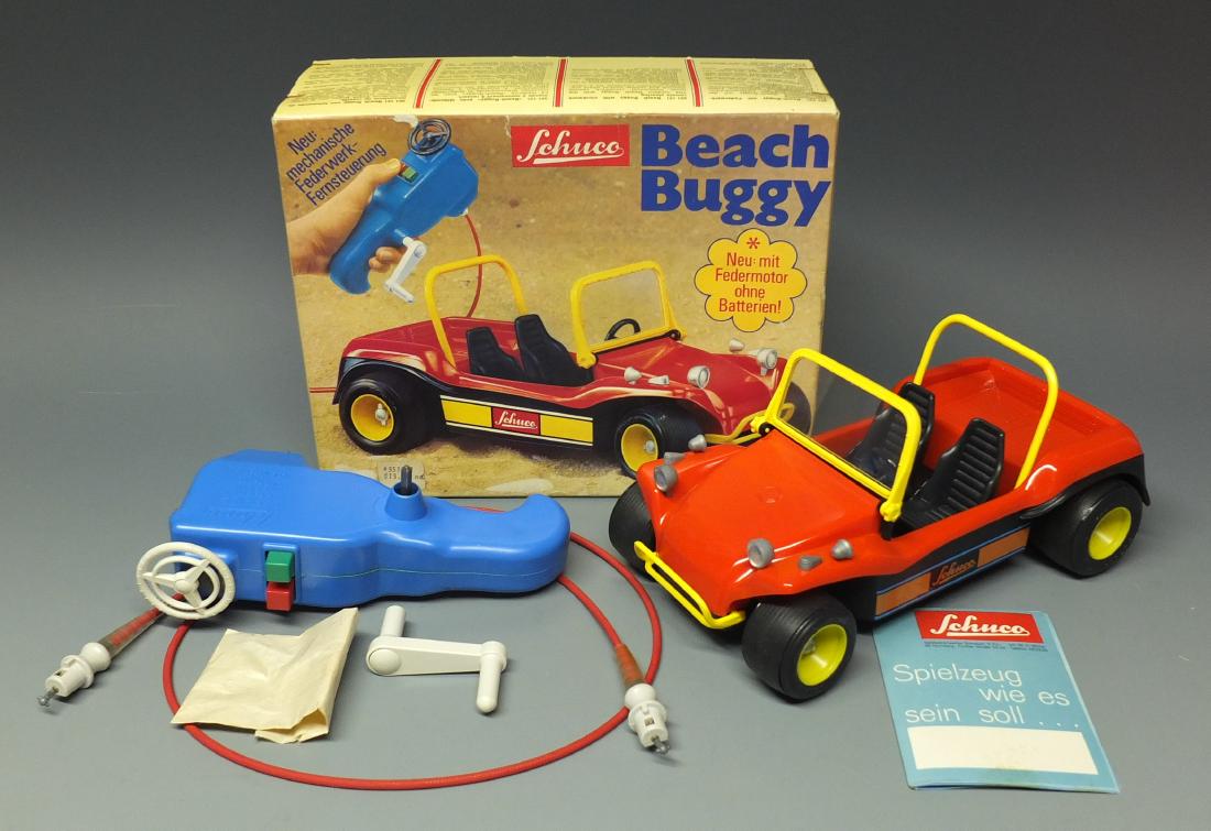 SCHUCO 351121 BEACH BUGGY WIND UP RC CAR & BOX (1 of 11)