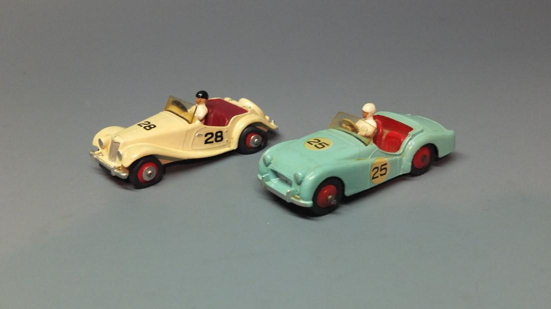 DINKY TRIUMPH TR2 & MG MIDGET 108 RACE CARS (1 of 7)