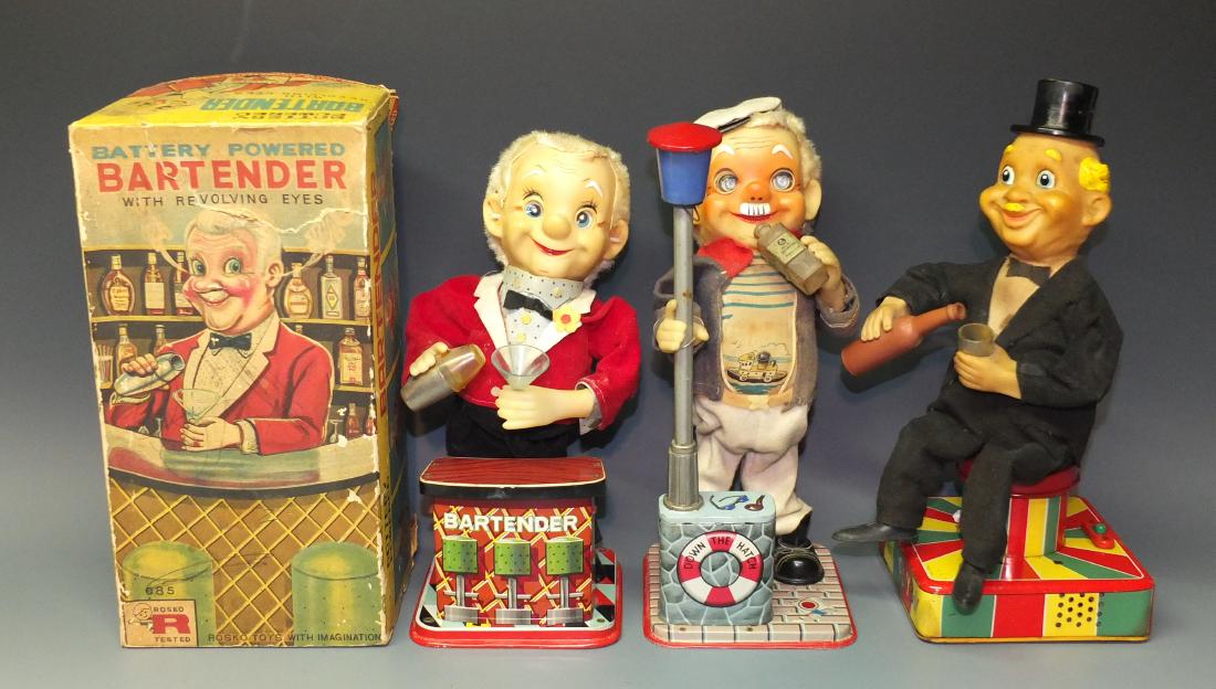 3 VINTAGE TIN BATTERY OPERATED TOYS (1 of 13)