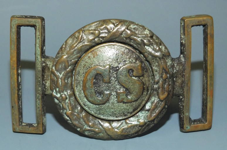 Confederate 2 Piece Cs Belt Buckle