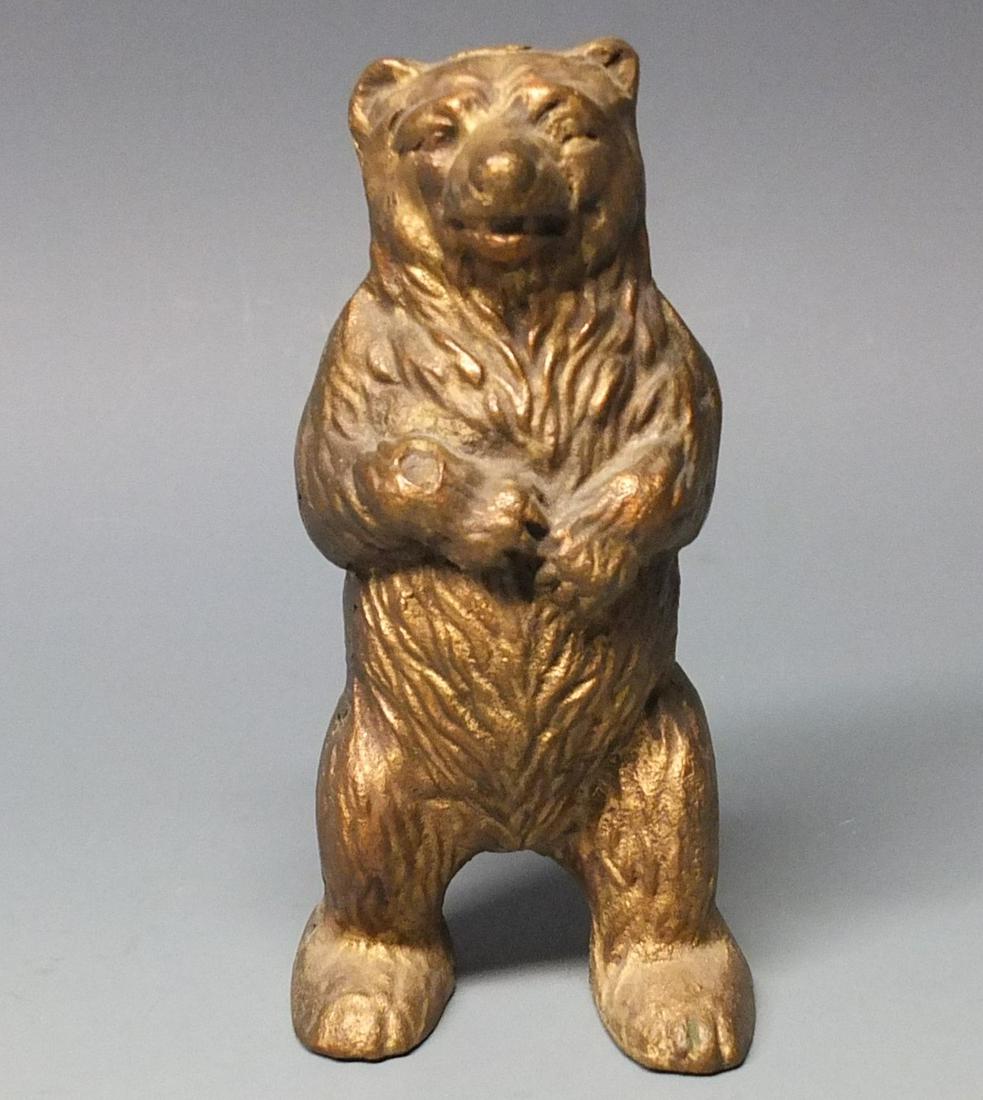 VINTAGE GRIZZLY BEAR COIN SAVINGS STILL BANK (1 of 6)