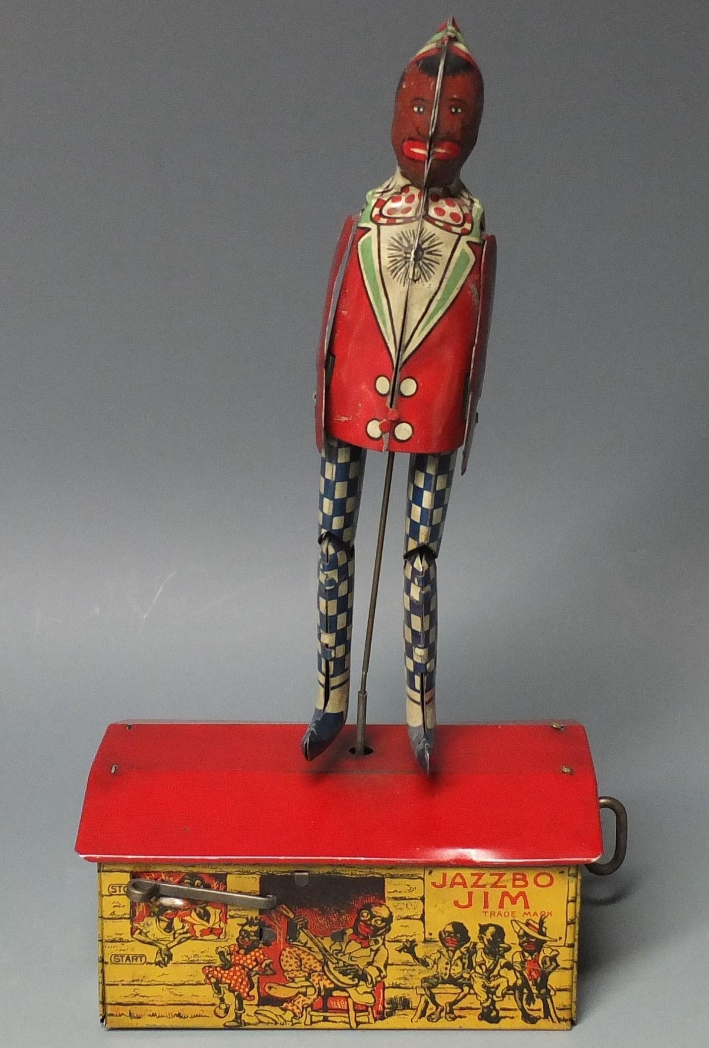1920's STRAUSS JAZZBO JIM TIN WIND UP TOY (1 of 10)