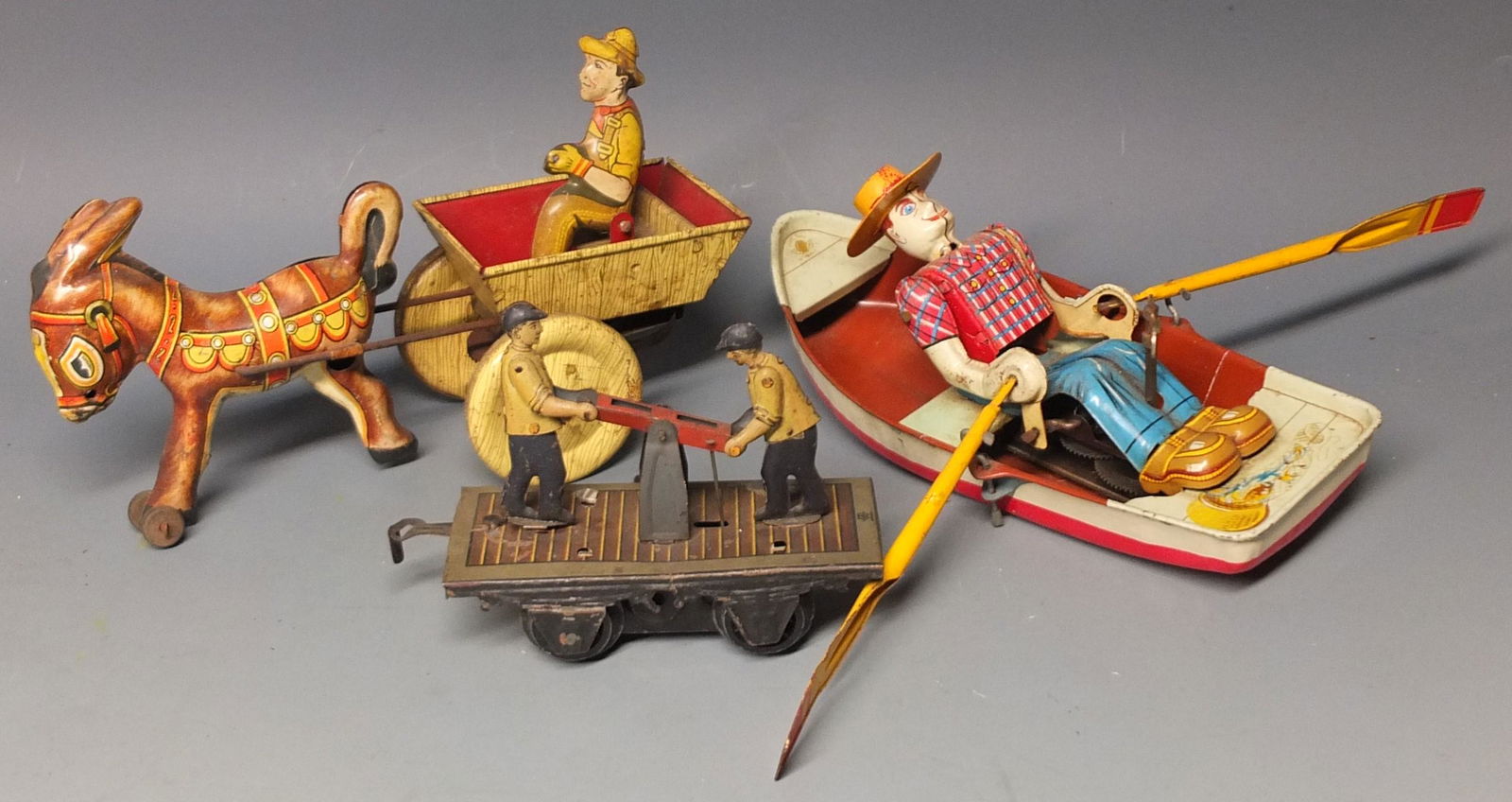 3 VINTAGE TIN WIND UP TOYS (1 of 7)