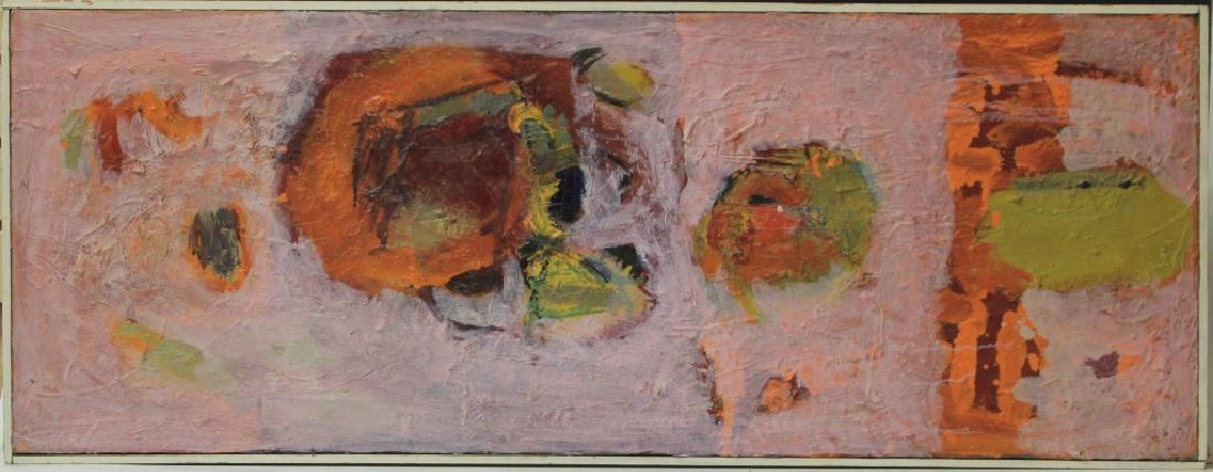 SIGNED ABSTRACT, OIL ON CANVAS, 1964 (1 of 3)
