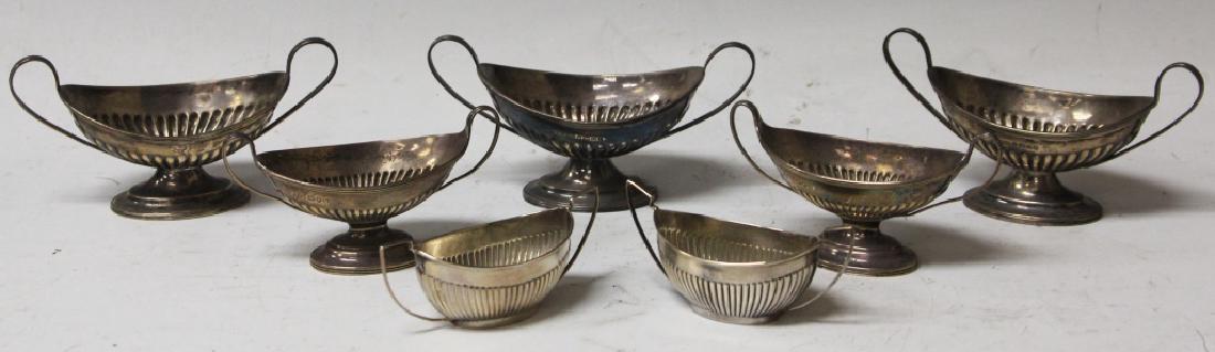 SET OF (7)  SILVERPLATED SALT BOATS (1 of 4)