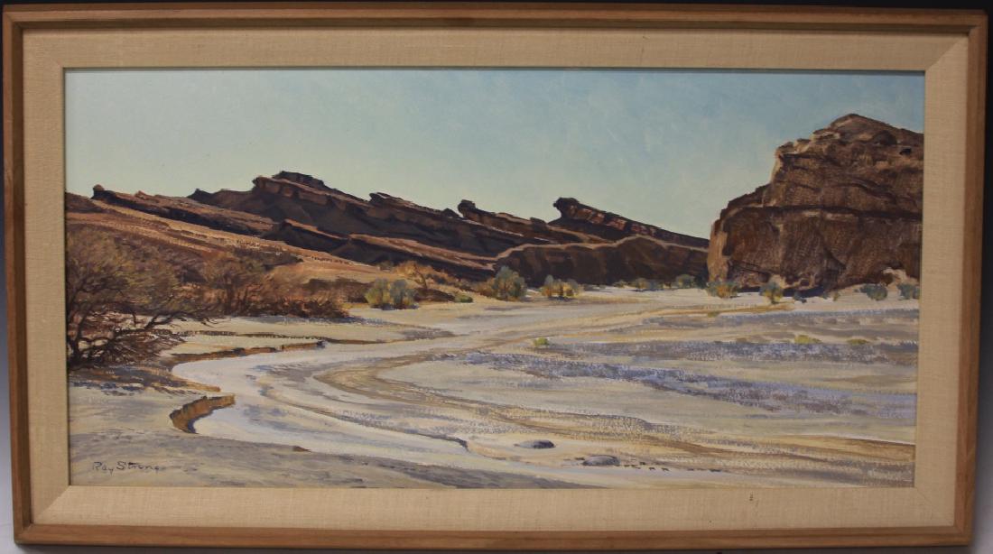 RAY STRONG (1905-2006), OIL ON BOARD (1 of 2)