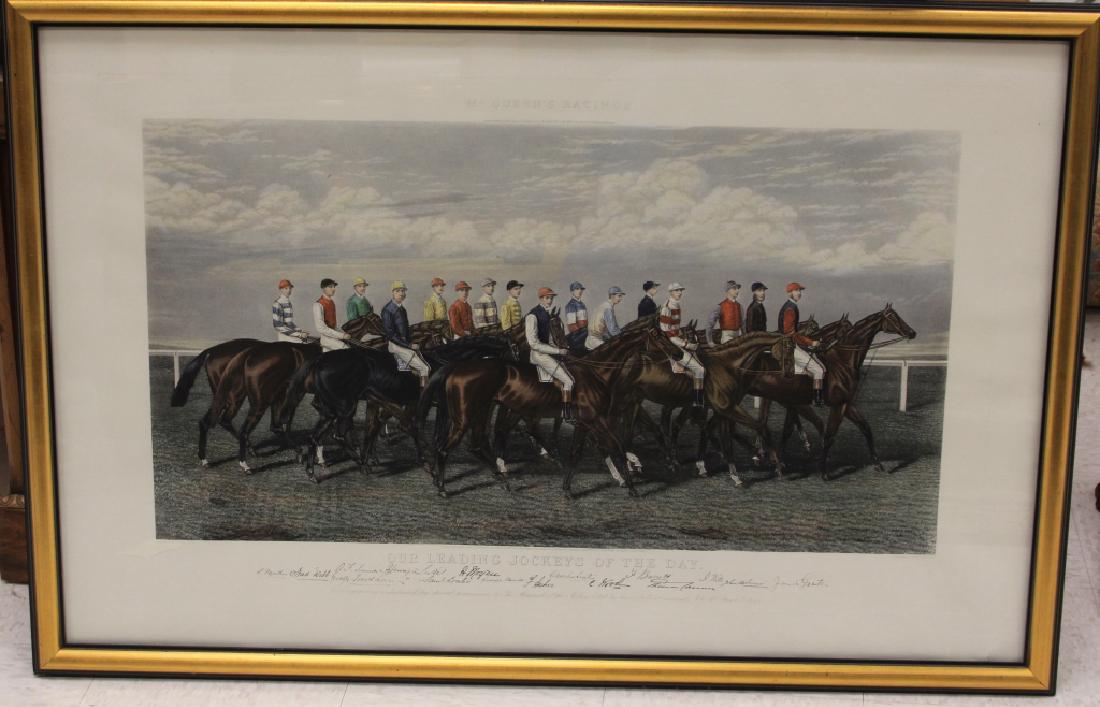VINTAGE HORSE RACING PRINT, JOCKEY OF THE DAY (1 of 4)
