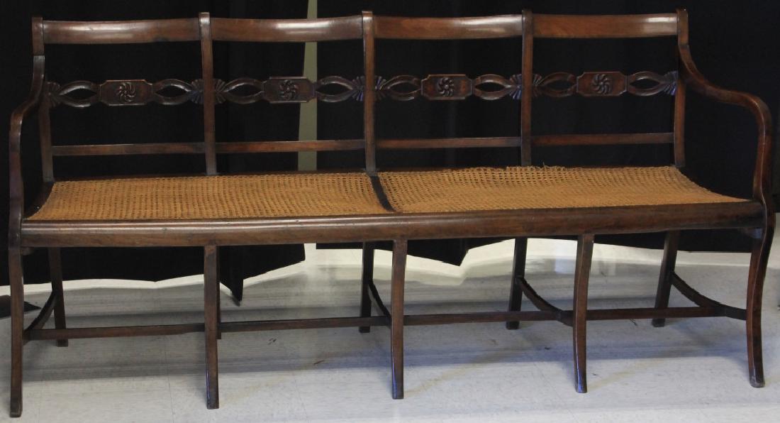 LATE 18TH CENTURY MAHOGANY BENCH (1 of 4)