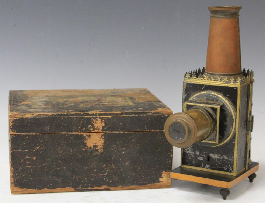 VINTAGE MAGIC LANTERN WITH SLIDES (1 of 9)