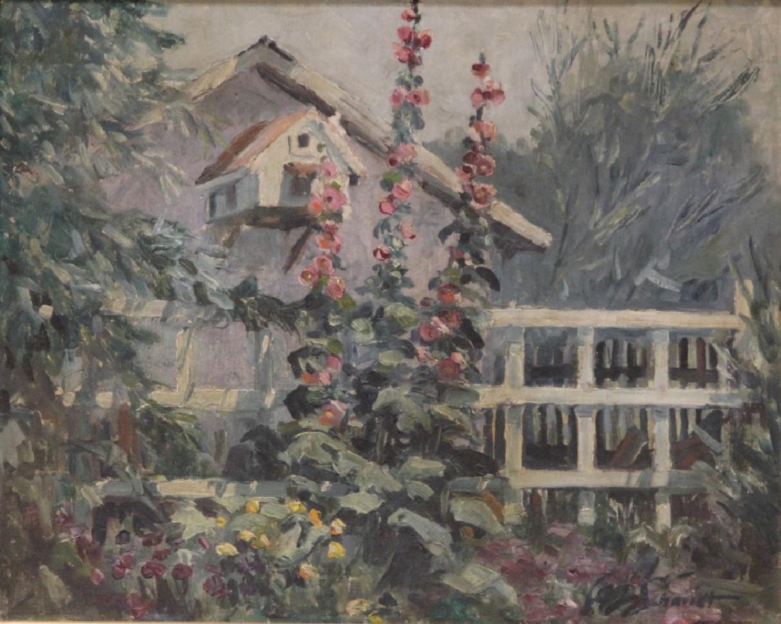 KARL SCHMIDT (1890-1962), OIL ON BOARD (1 of 3)