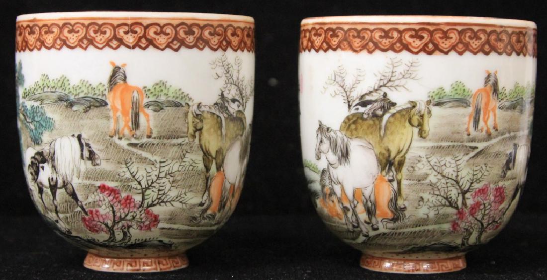 PAIR OF CHINESE REPUBLIC PERIOD PORCELAIN CUPS (1 of 4)