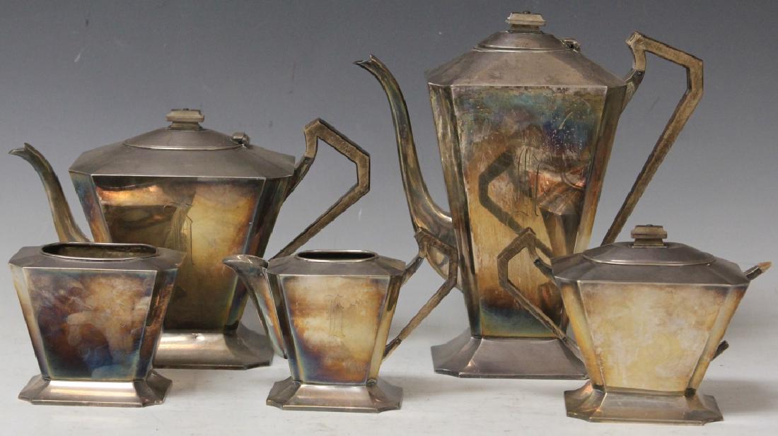 SET OF (5) STERLING SILVER TEA SERVICE (1 of 1)