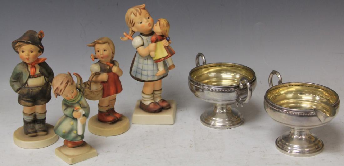 LOT OF (4) HUMMEL FIGURES AND (2) STERLING SILVER (1 of 4)
