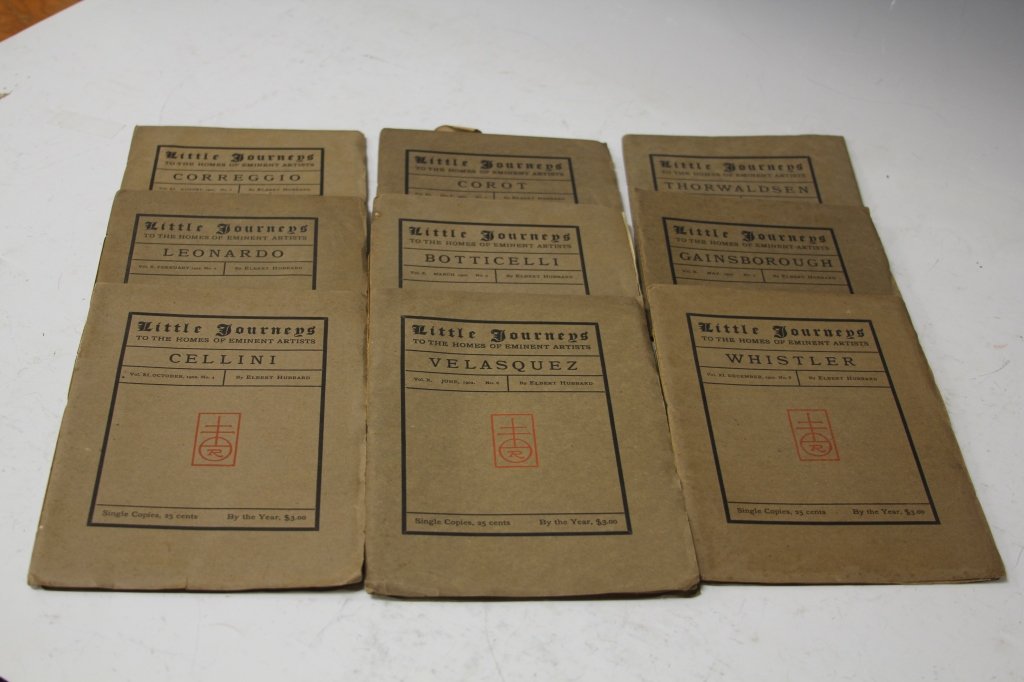 LOT OF (9) ROYCROFT LITTLE JOURNEYS 1902 (1 of 4)