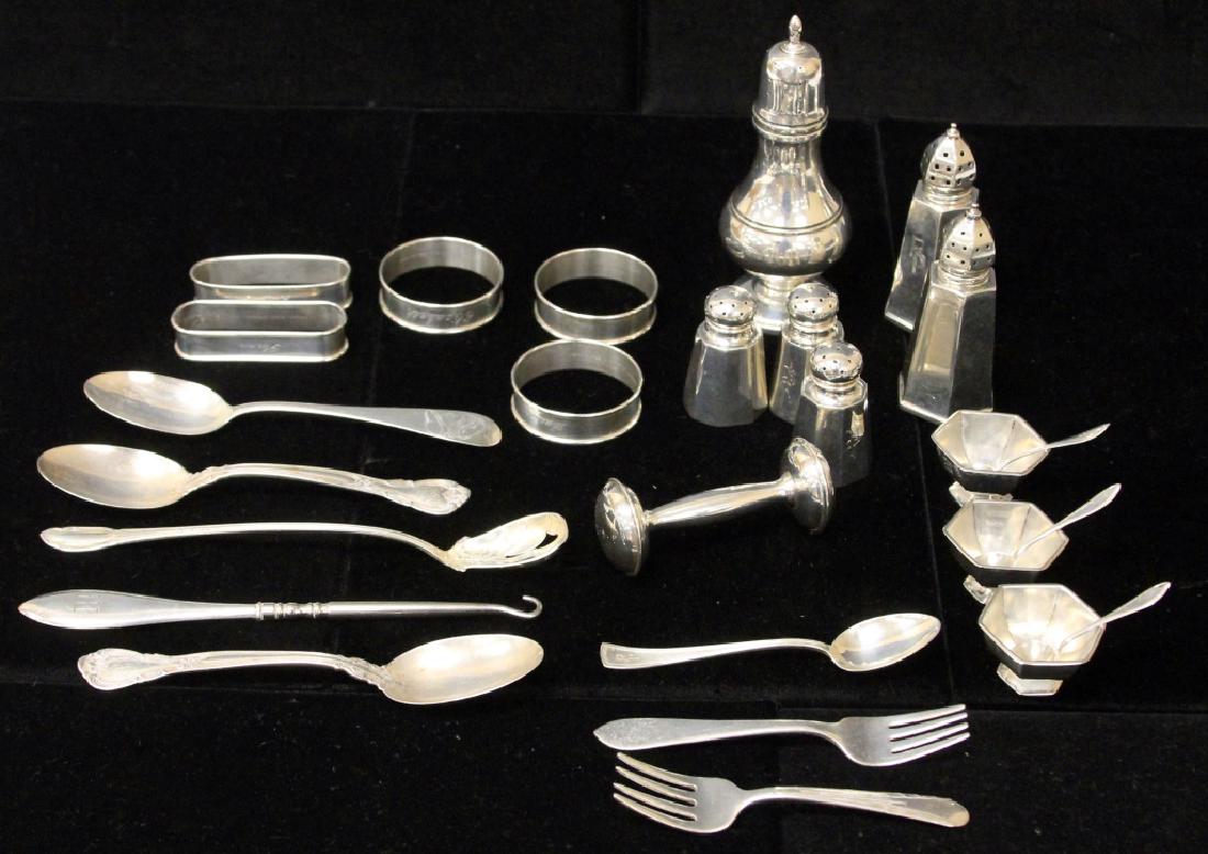 LOT OF (25) STERLING SILVER FLATWARE & MISC. (1 of 1)