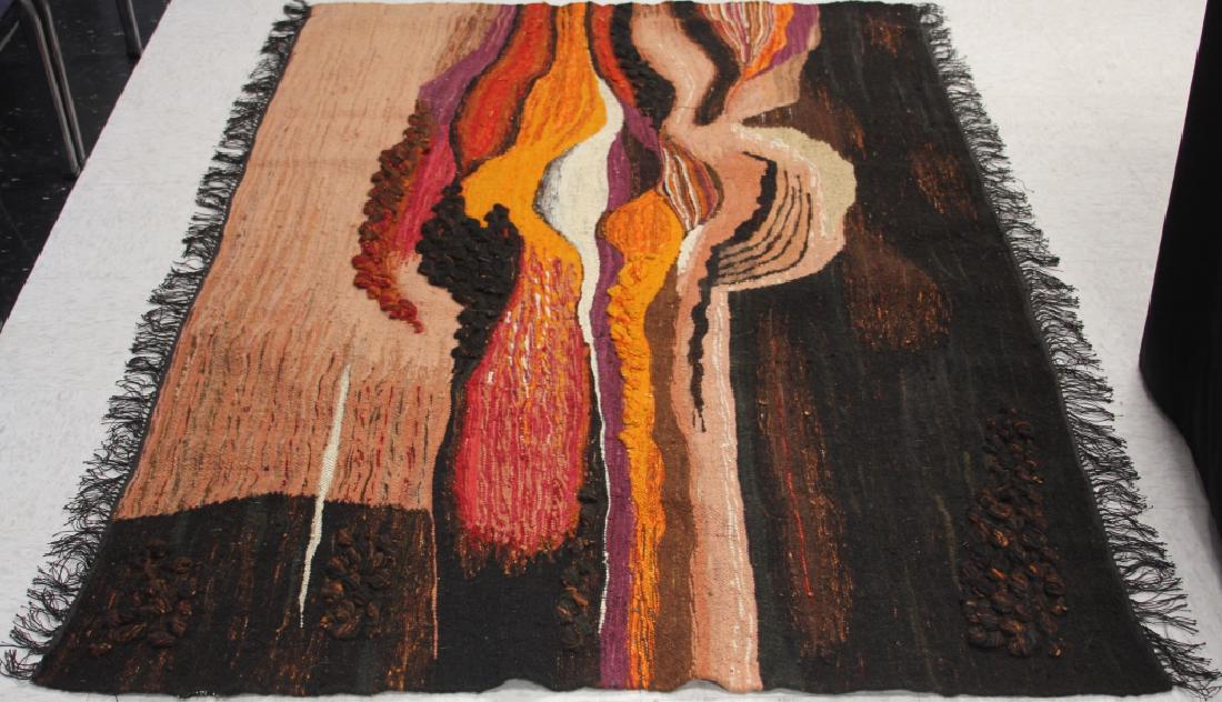 MID-CENTURY WOOL CARPET, 49"  x 79" (1 of 1)