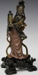 PAIR OF EARLY POLYCHROME PAINTED FIGURES - 2