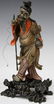 PAIR OF EARLY POLYCHROME PAINTED FIGURES - 3