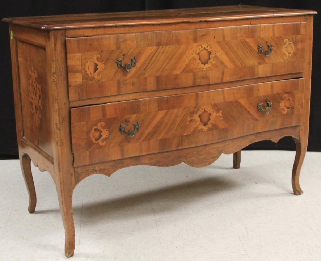 18TH C. ITALIAN INLAID BOMBAY FRONT COMMODE (1 of 5)