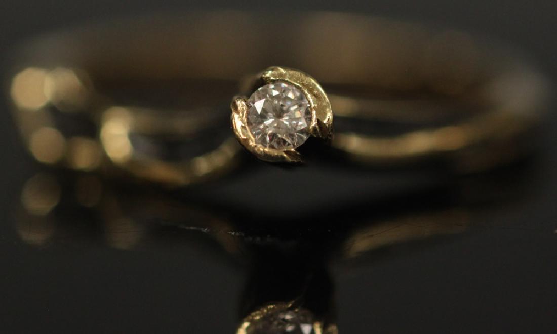 LADY'S DIAMOND 14KT GOLD RING (1 of 5)