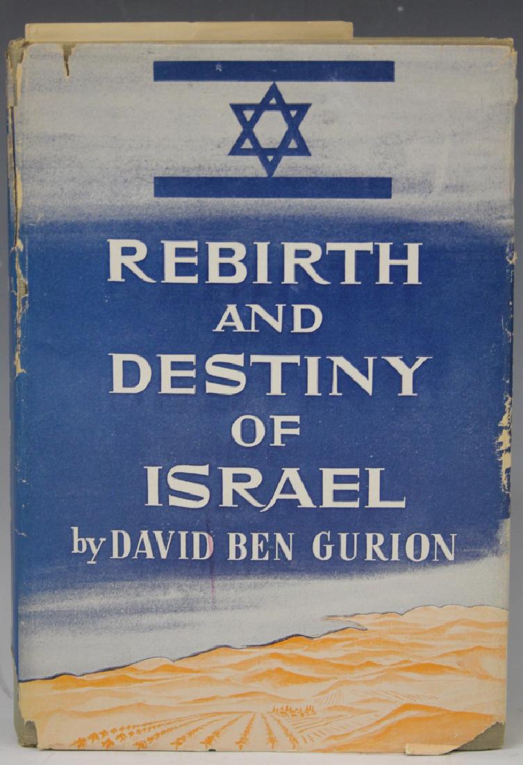 DAVID BEN GURION, AUTOGRAPHED BOOK, 1954 (1 of 3)