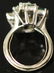LADY'S EMERALD & DIAMOND 14KT WHITE GOLD RING - 6