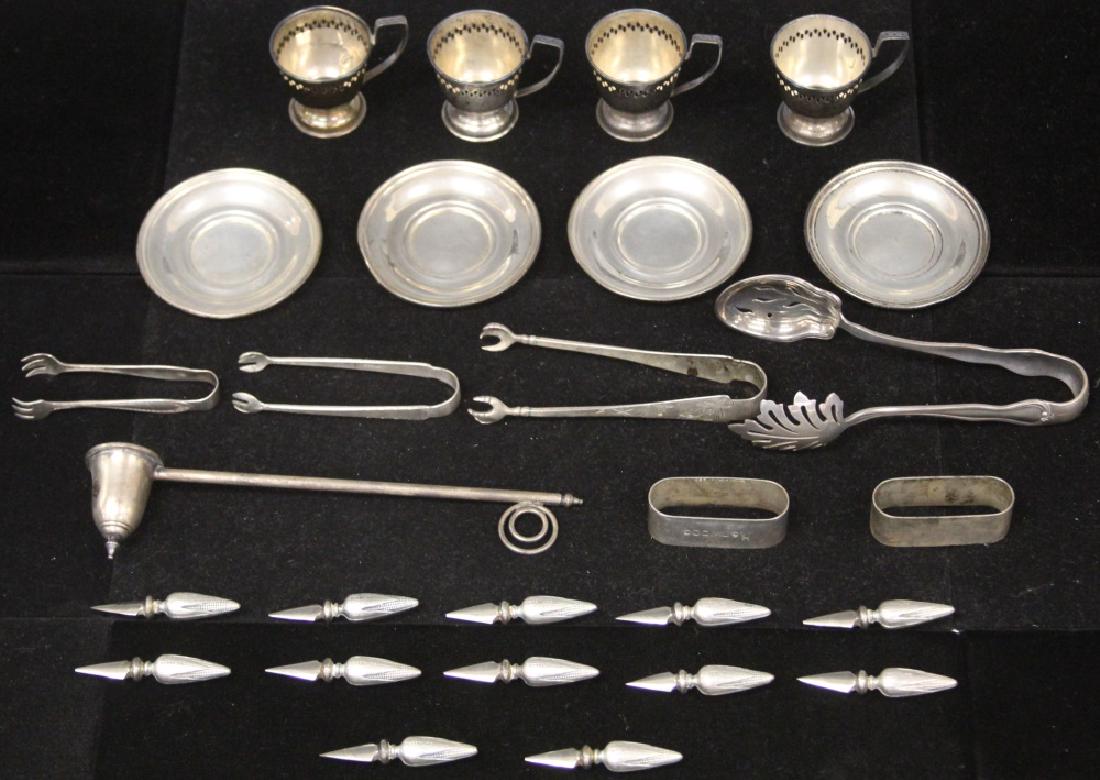 LOT OF (27) STERLING SILVER PCS., 15 TROY OZ. (1 of 2)