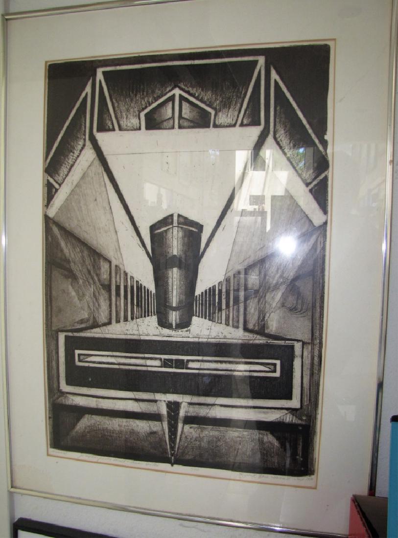 ELIZABETH ROSE HANSELL, FRAMED LITHOGRAPH, 1970 (1 of 1)